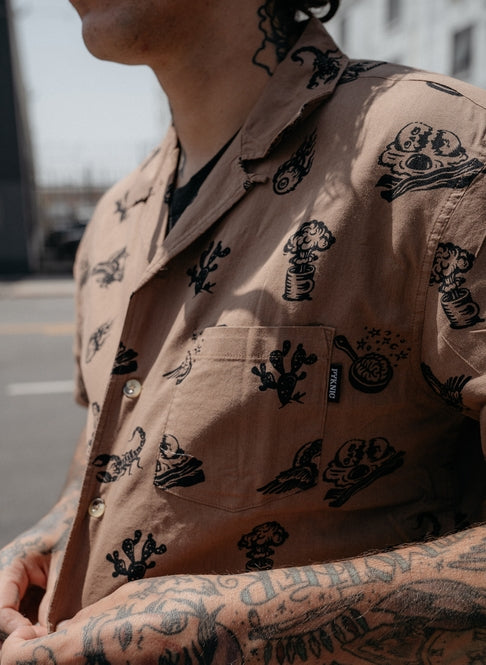 Brain Fried Desert Button-Up -Unisex - La De Da