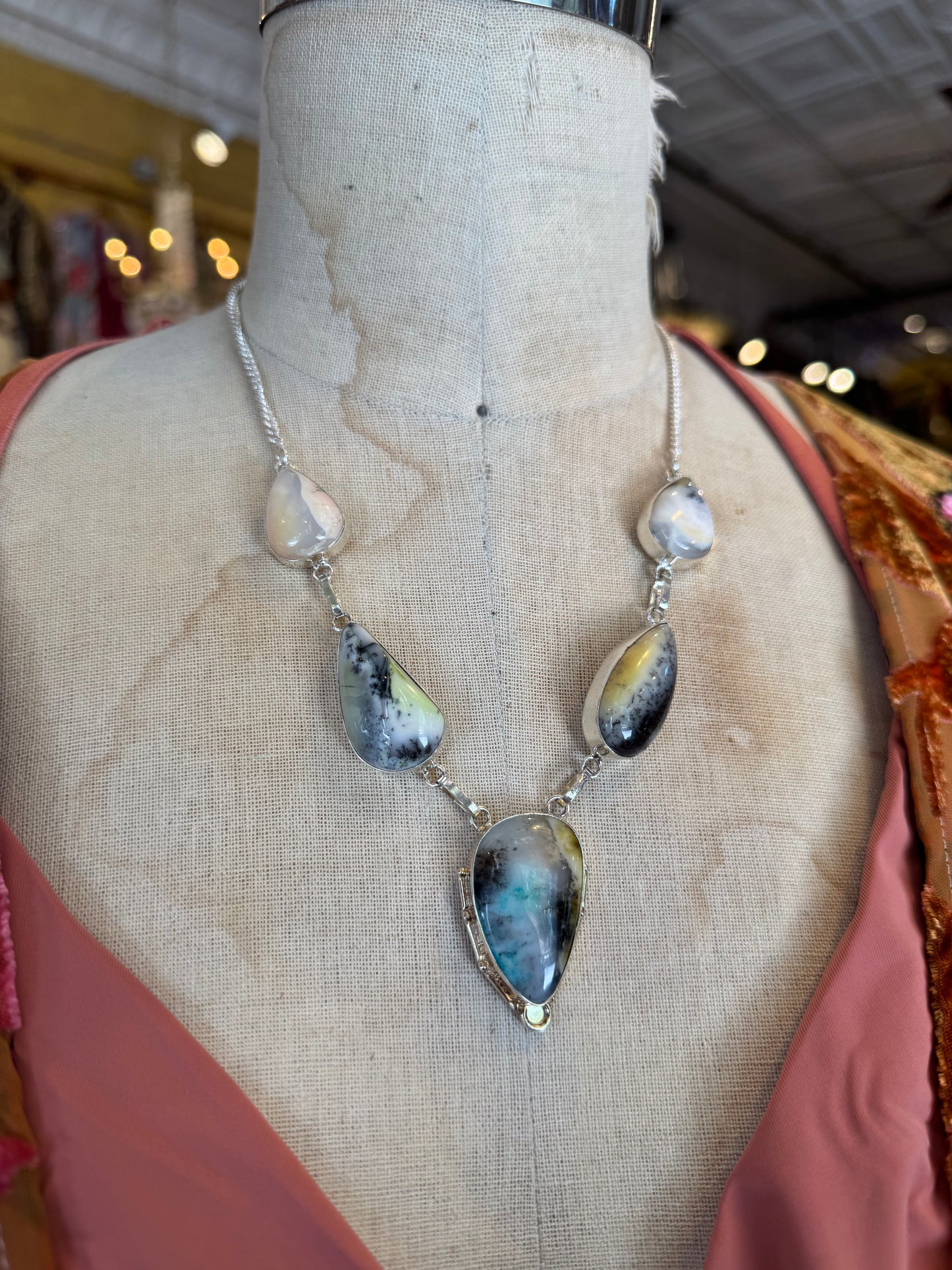 Dendritic Moss Agate Necklace