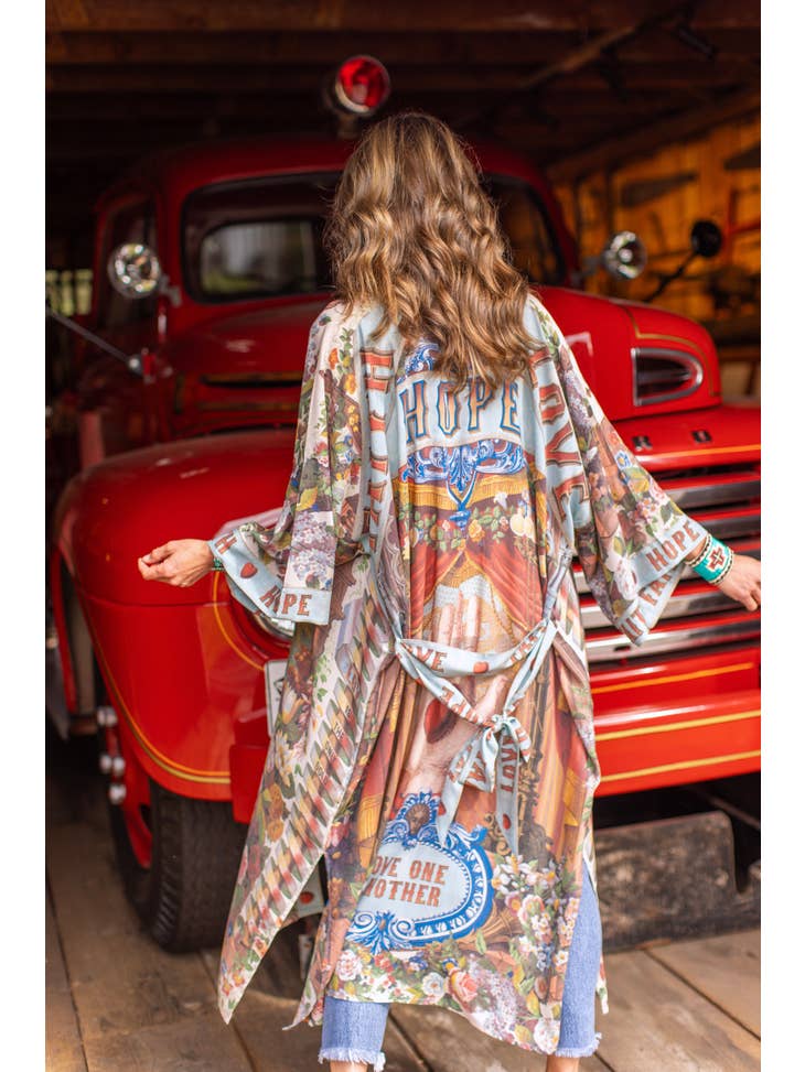 Love Language Bamboo Kimono Gown - La De Da