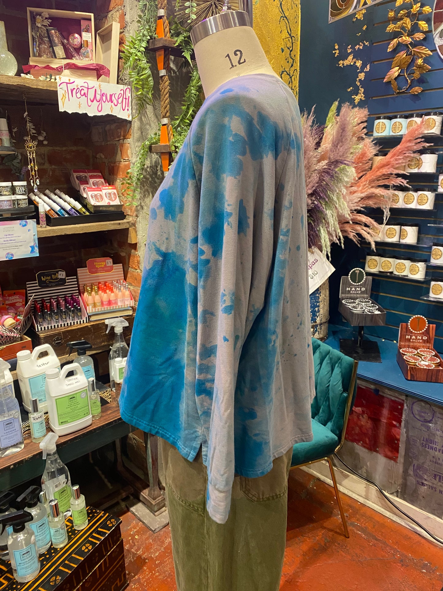 Custom Dyed Long Sleeve - Blue