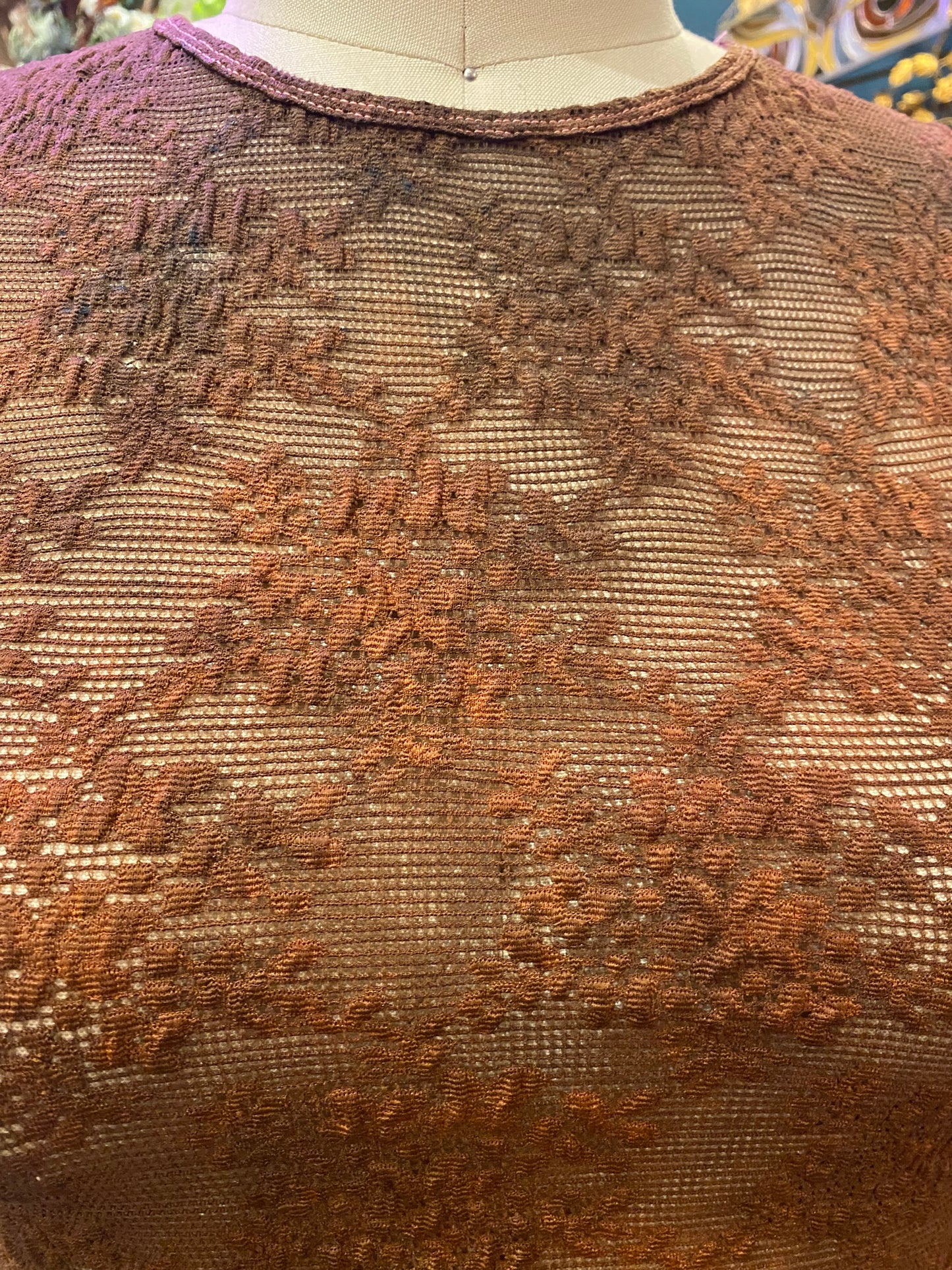 Custom Dyed Short Sleeve Lace - Fall