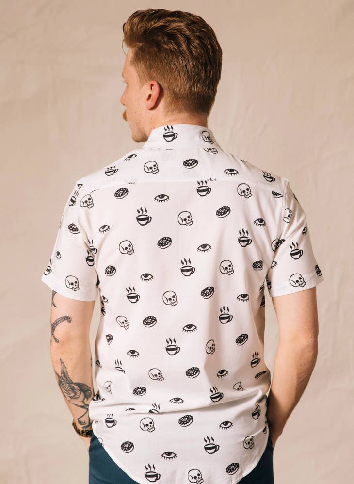 Morning Glory Button-up Top - La De Da
