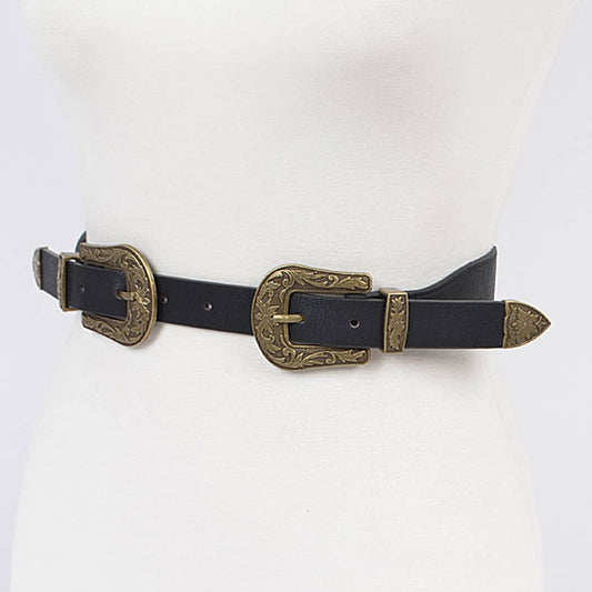 Multi Functional Antique Inspired Belt - Antique Gold