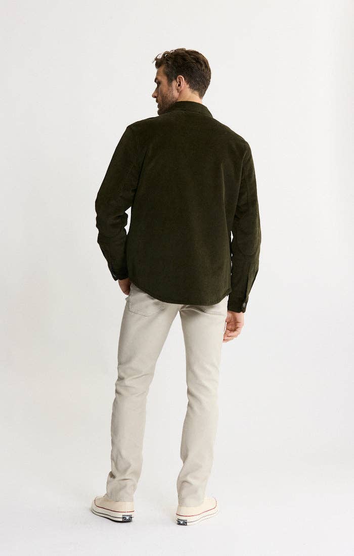 Concord Sherpa Lined Corduroy Shirt Jacket - Olive