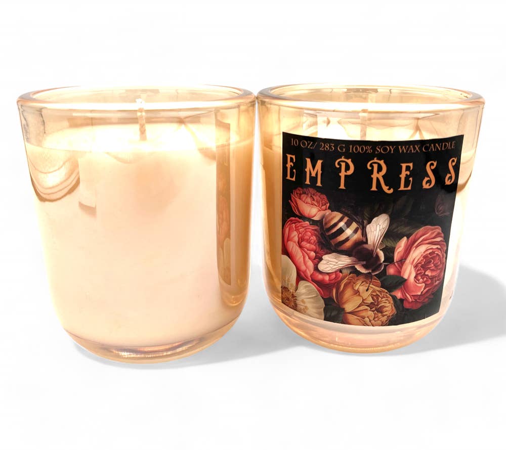 Aura Collection Iridescent Glass Candle - Empress
