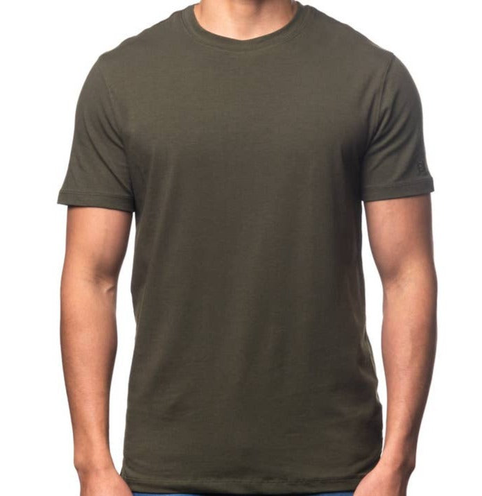 Basic Crew Neck T-Shirt - Olive - La De Da