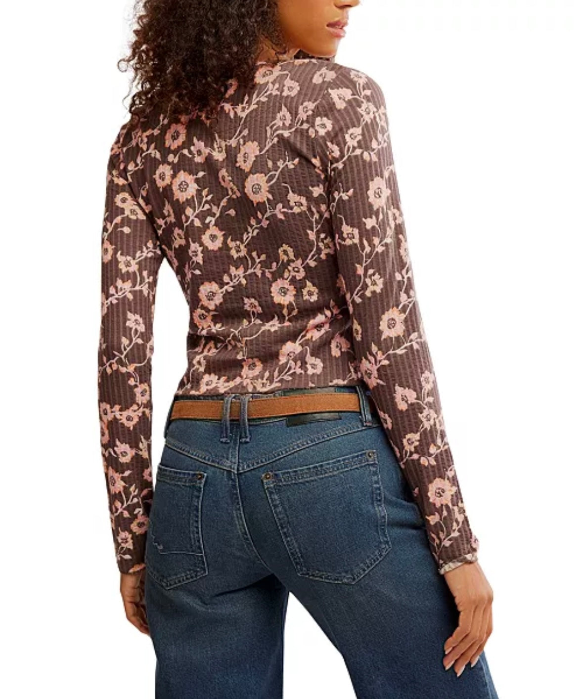 Tilly Long Sleeve Print - French Chocolate Combo