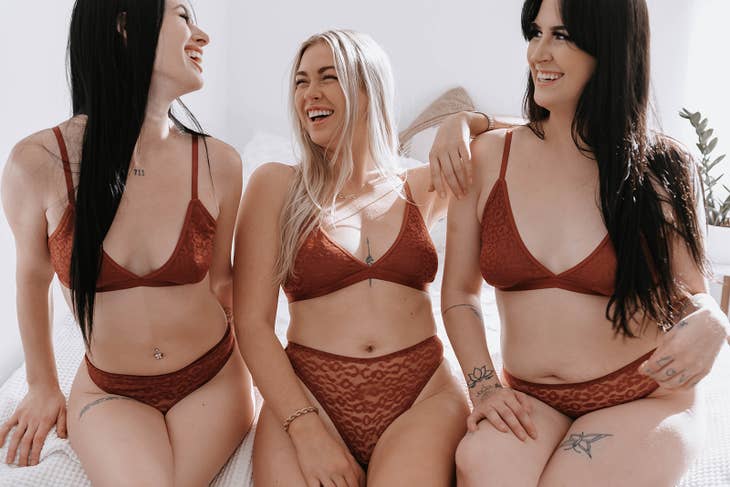 Rust Leopard Lace Bralette - La De Da