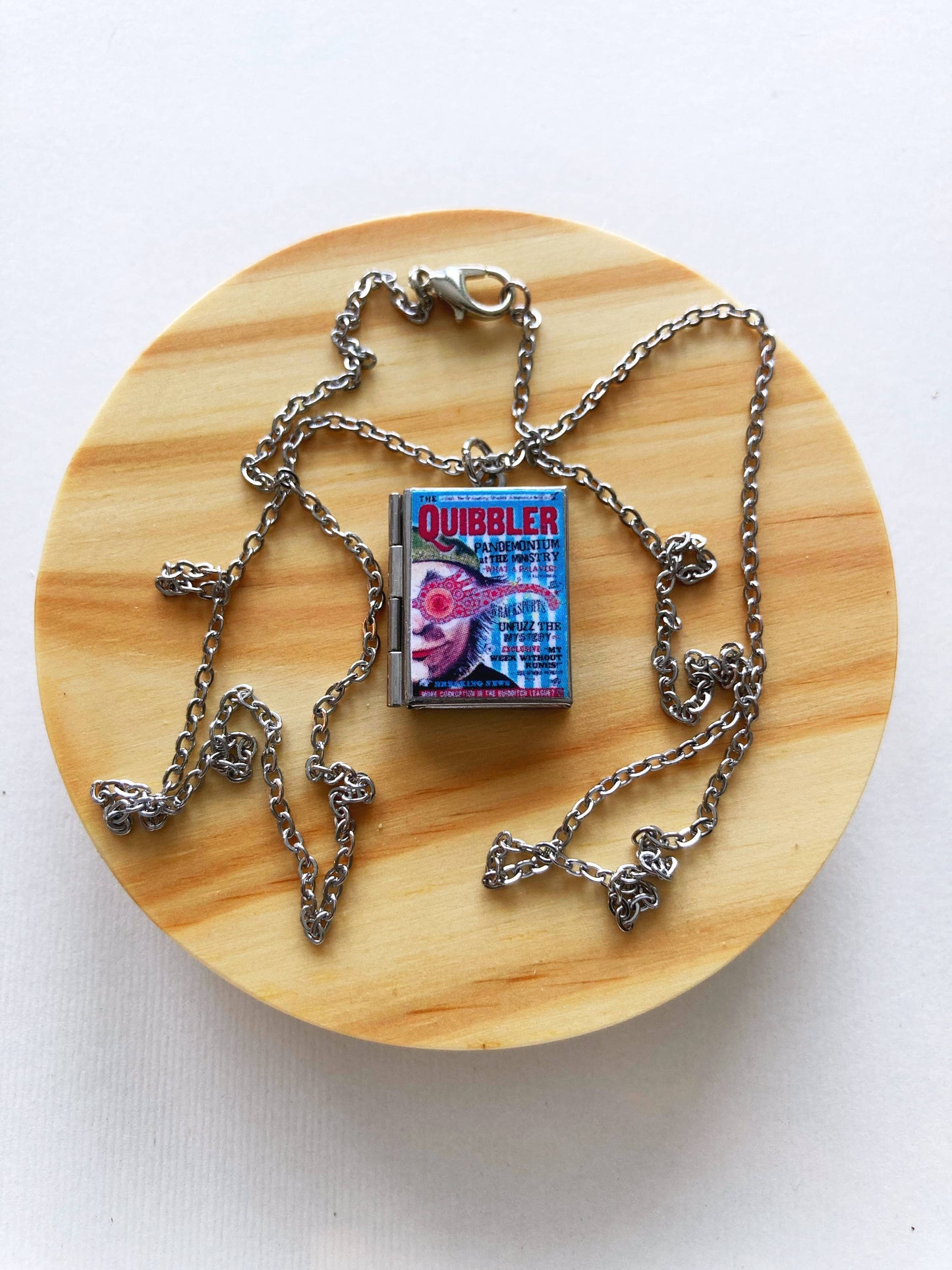 Book Locket Harry Potter - The Quibbler - Stainless Steel
