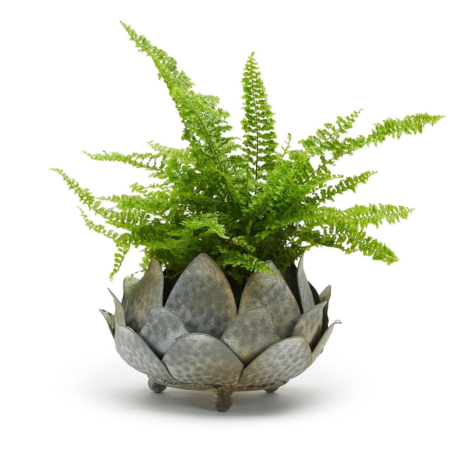 Artichoke Cachepot Metal Decorative Piece - La De Da