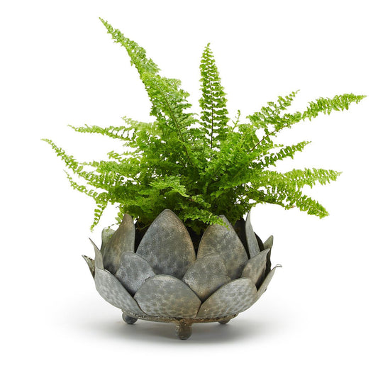 Artichoke Cachepot Metal Decorative Piece - La De Da