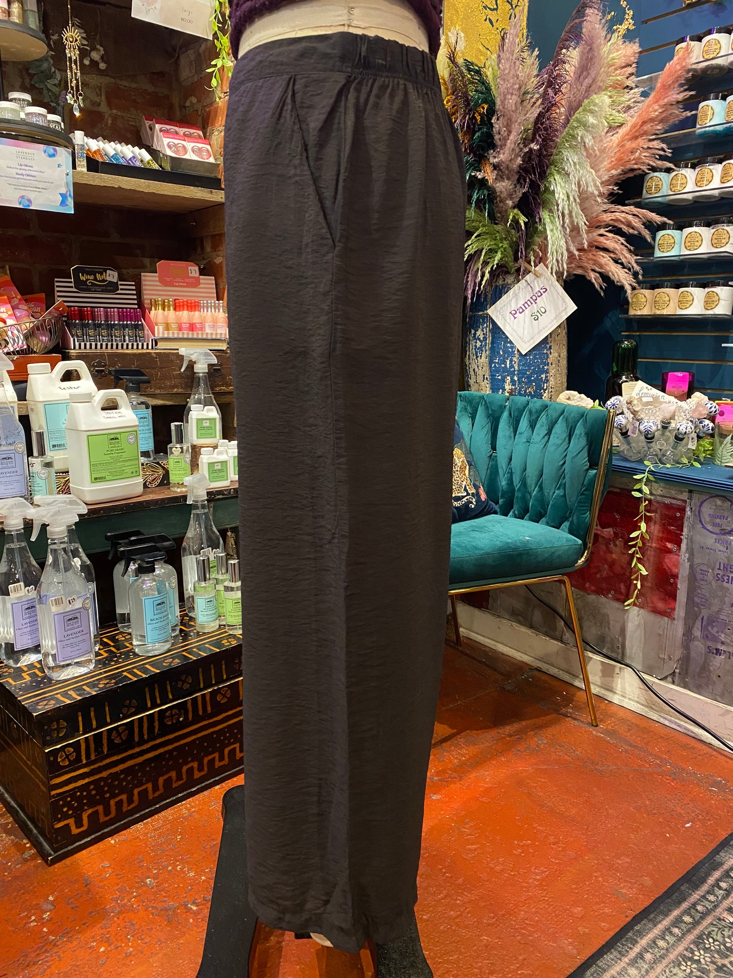 Crop Wide Leg Parachute Pant - Lights Out