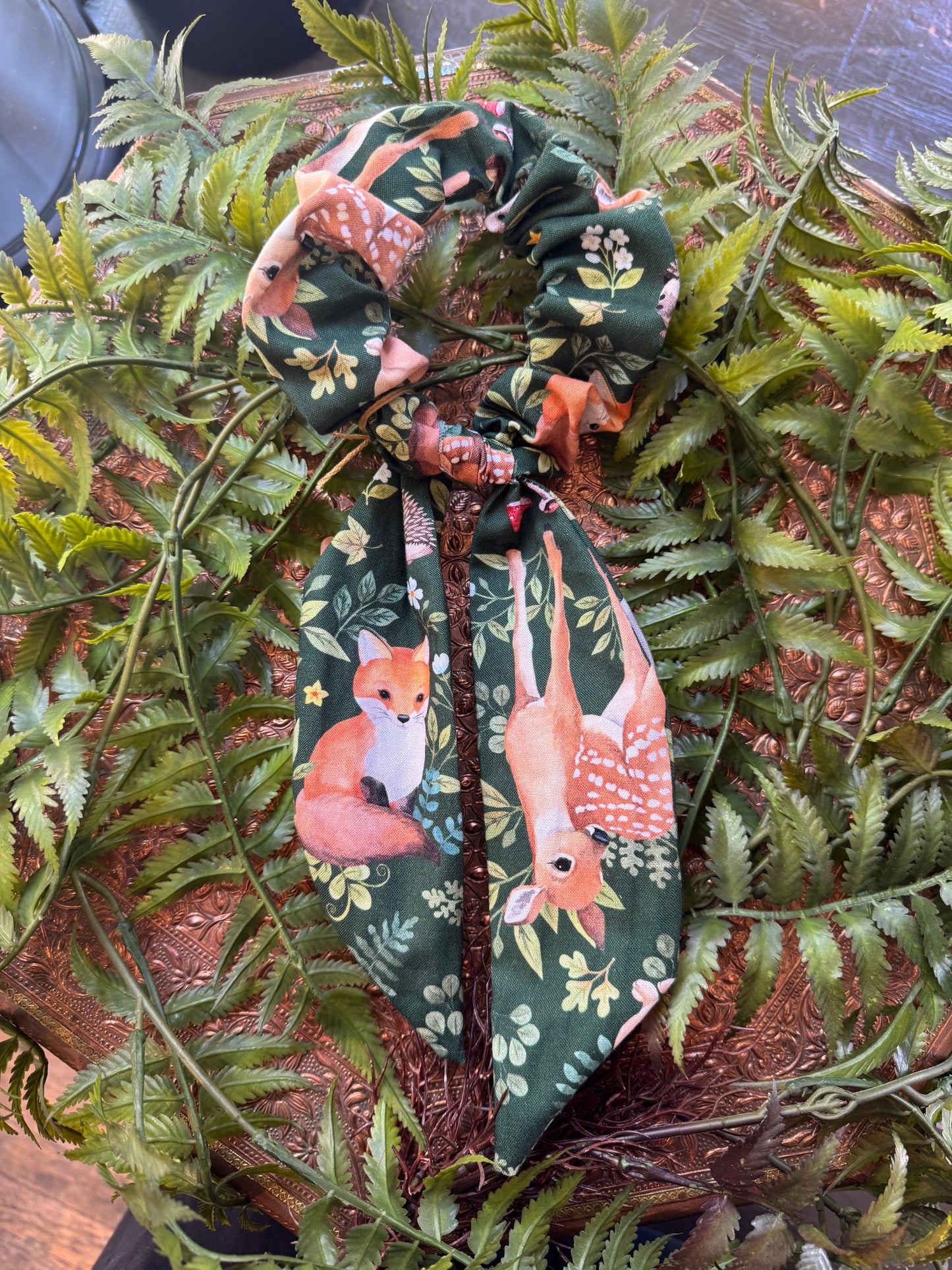 Forest Animals Scrunchie Scarf #SS14*