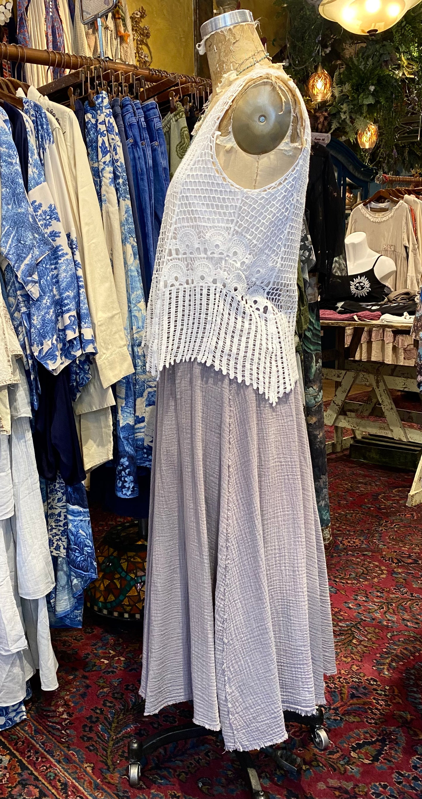 Gauze Skirt - Cargo