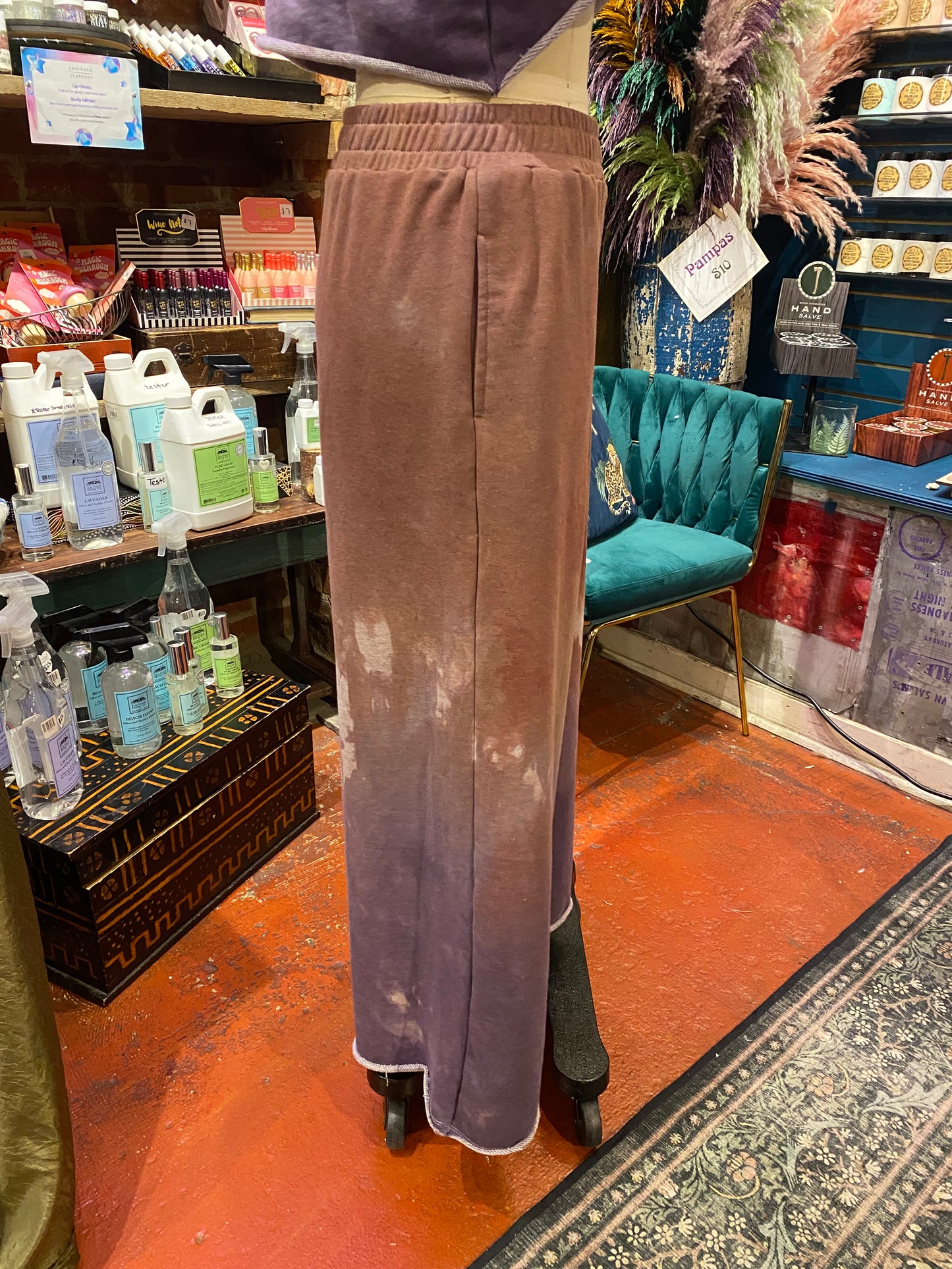 Custom Dyed Wide Leg Sweats - Fall