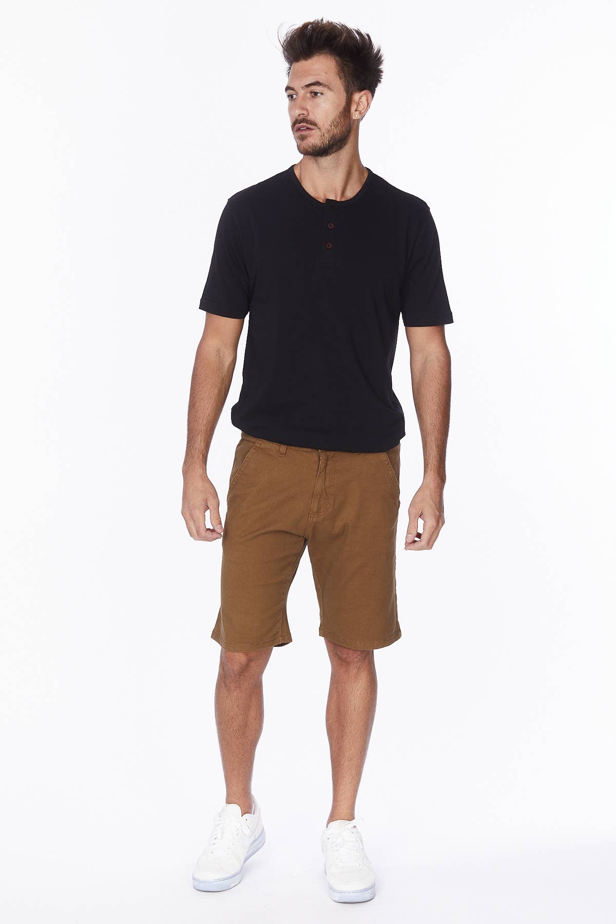 Men's Twill Summer Stretch 4 Pocket Chino Shorts - TOBACCO