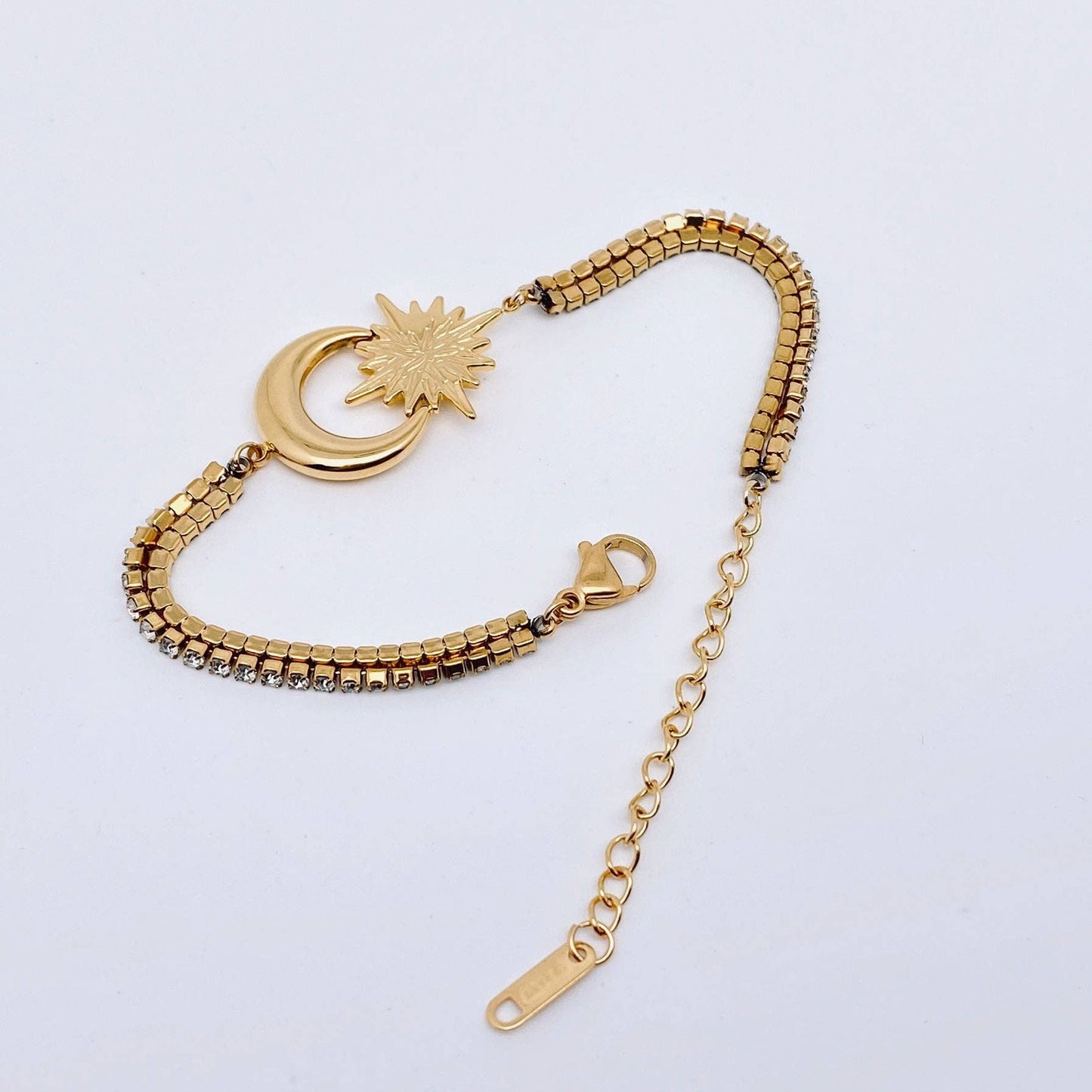 Star Moon Cubic Zirconia Bracelet