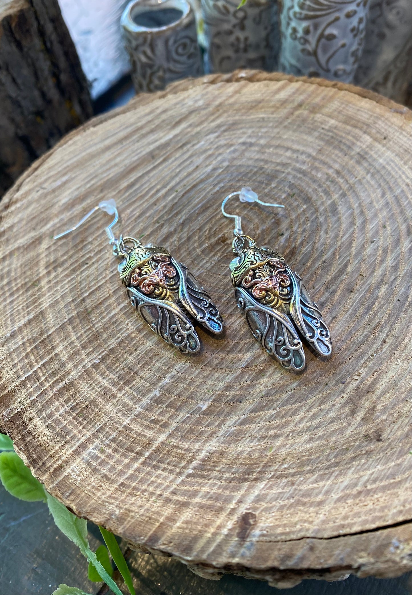 Cicada Earrings IV#101