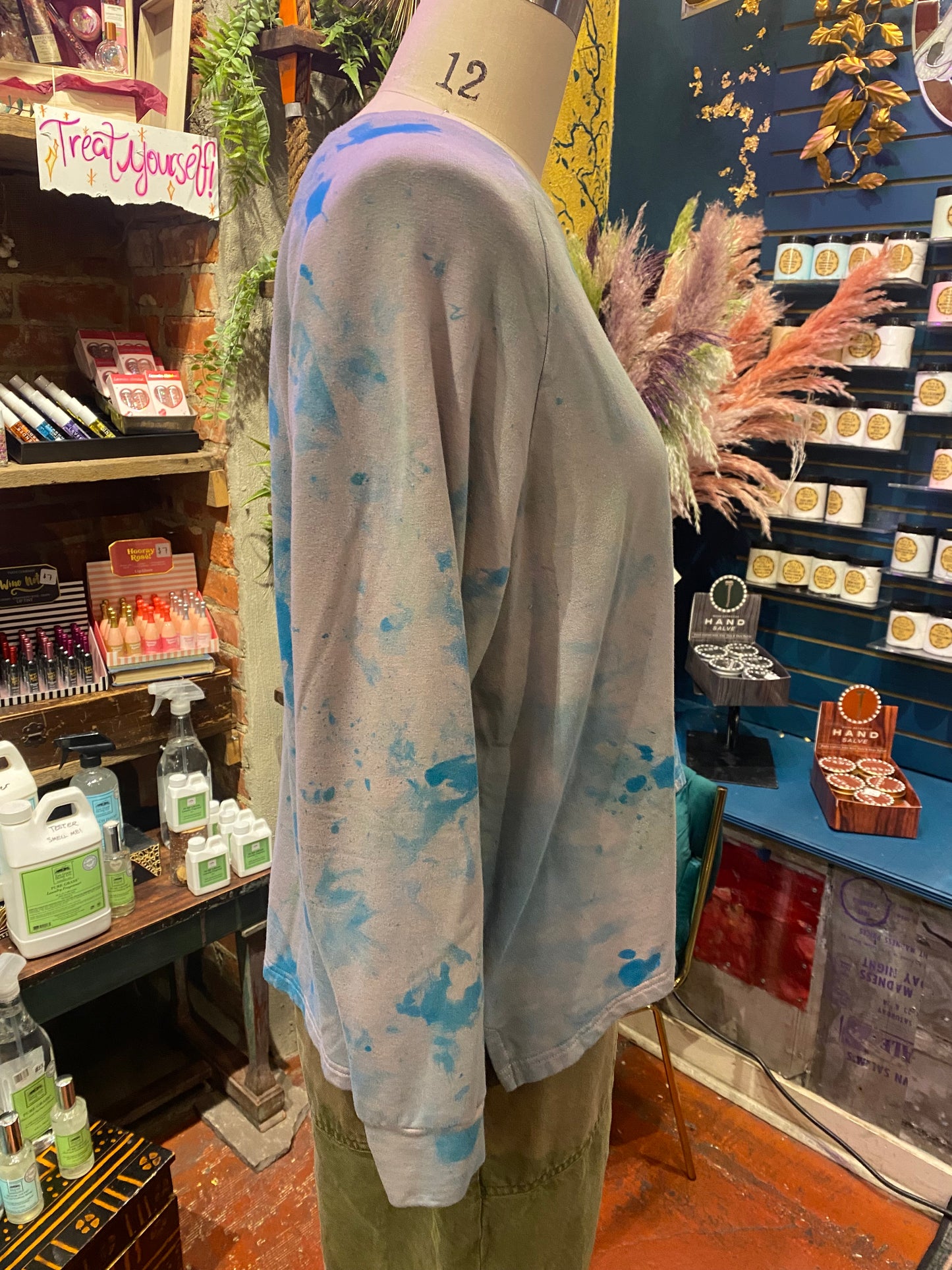 Custom Dyed Long Sleeve - Blue