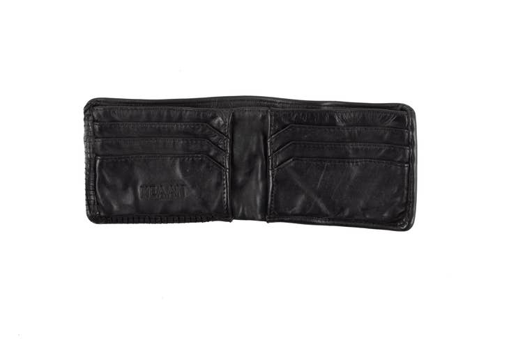 Black Gianni Men's Bi-Fold Wallet - La De Da