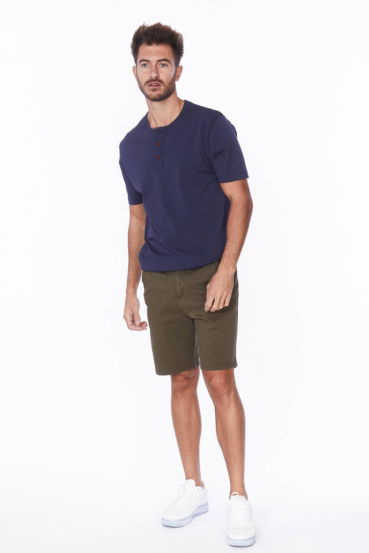 Men's Twill Summer Stretch 4 Pocket Chino Shorts - OLIVE