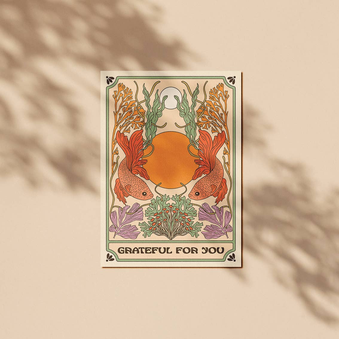 Grateful For You Card - With cello wrap