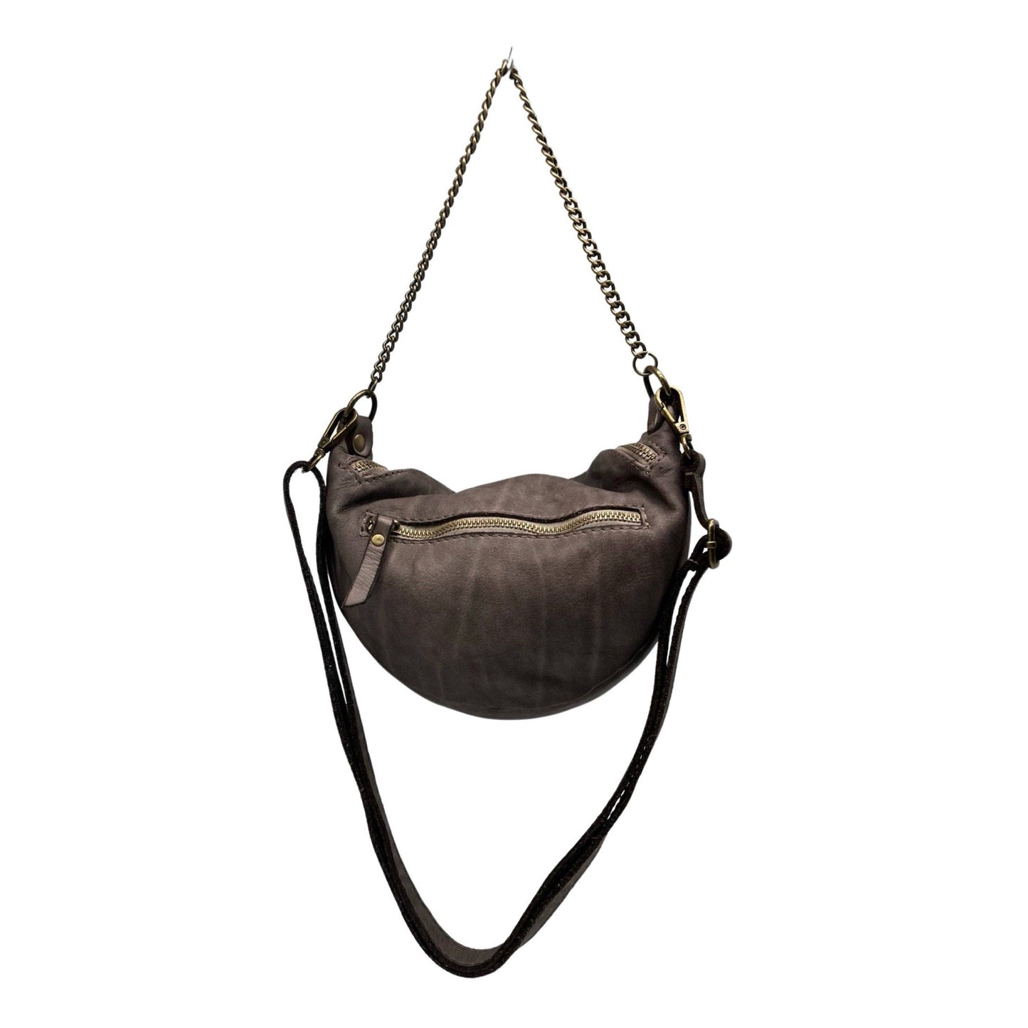 Lorraine Washed Leather Fanny Pack - Taupe