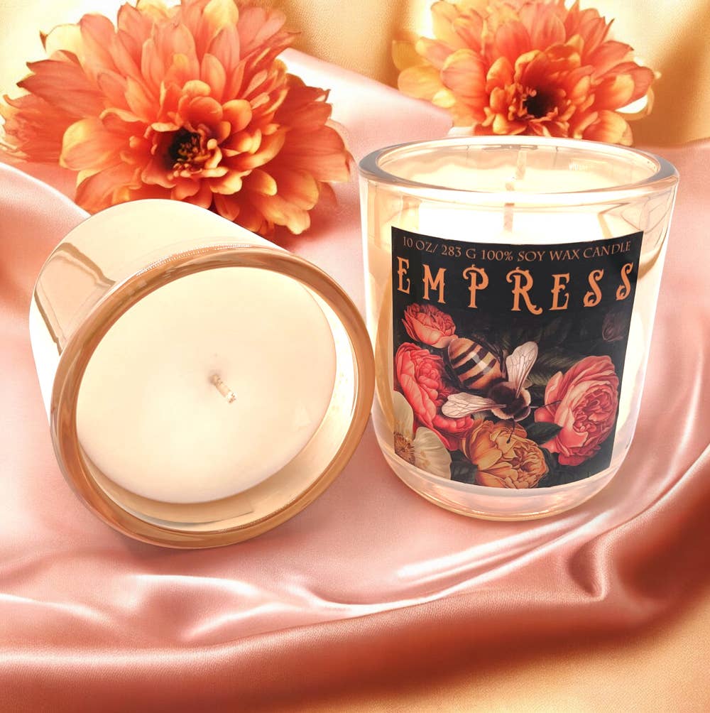 Aura Collection Iridescent Glass Candle - Empress