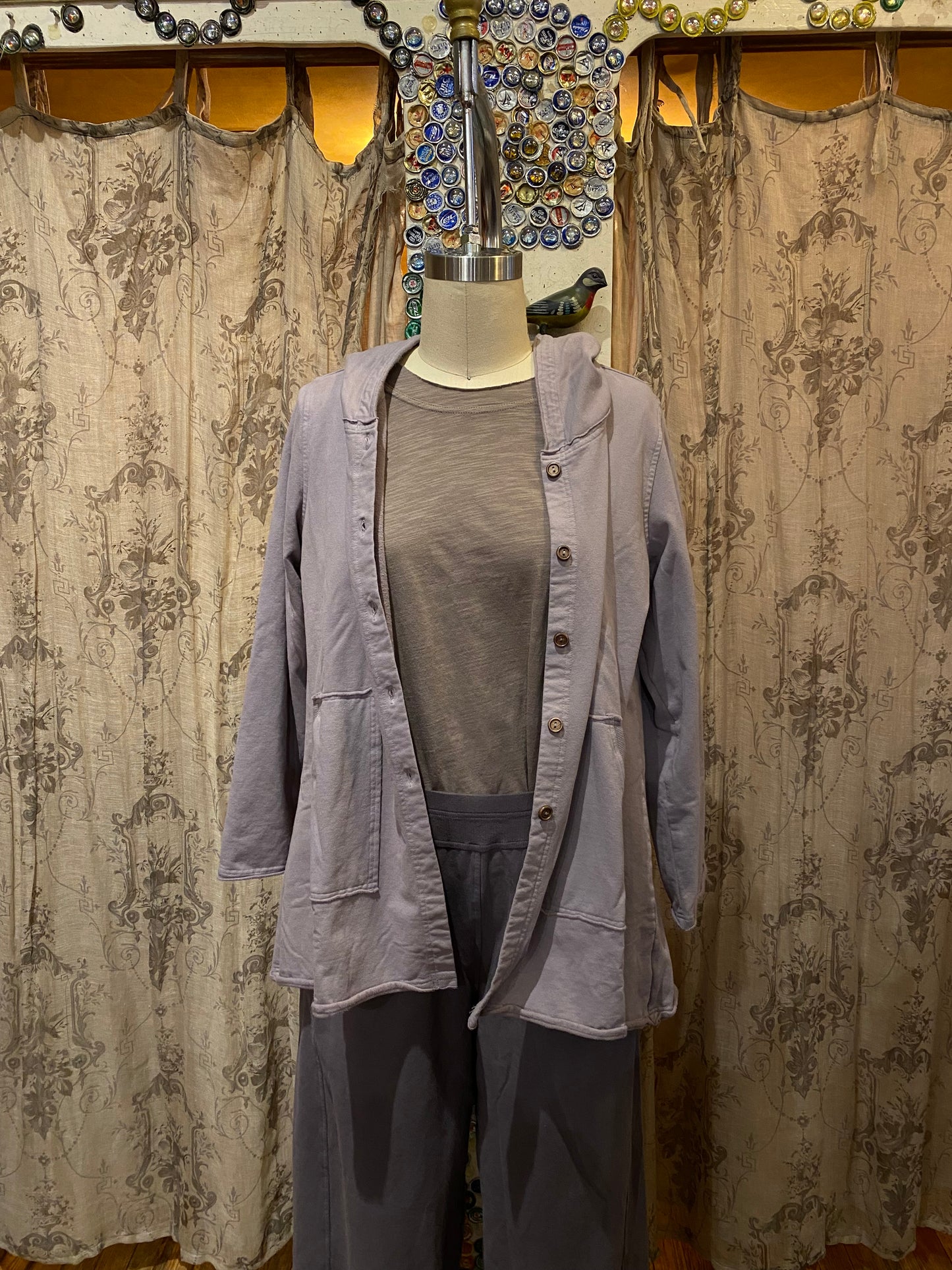 Purple Hooded Jacket