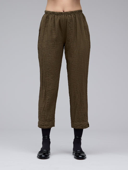 Tapered Crop Pant - Kelp