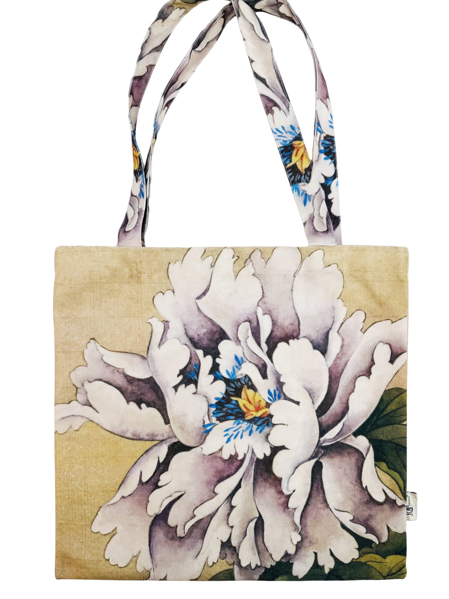 Art-Inspired Premium Shoulder Bag - Dusty Purple Peony