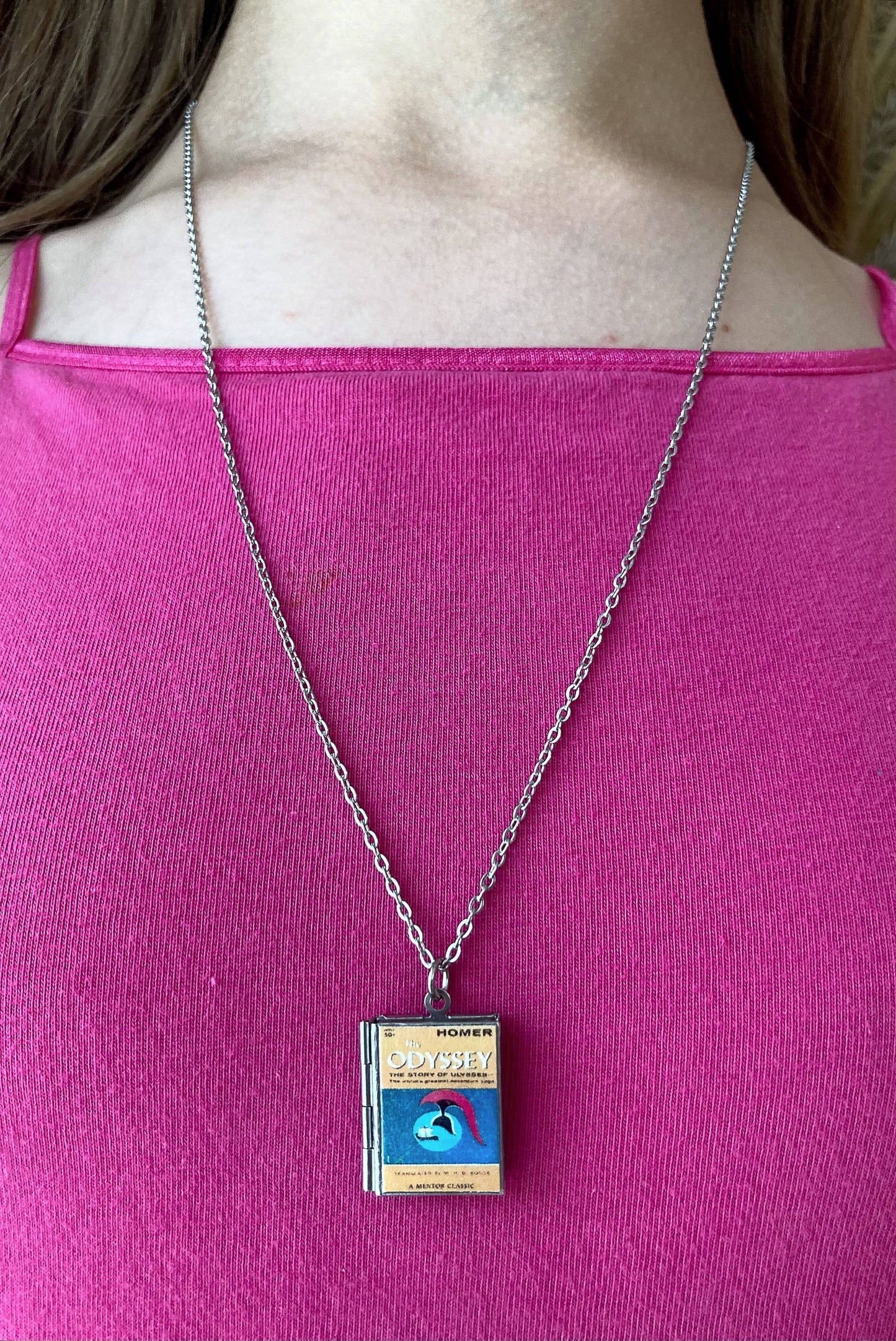 Book Locket The Odyssey - Stainless Steel
