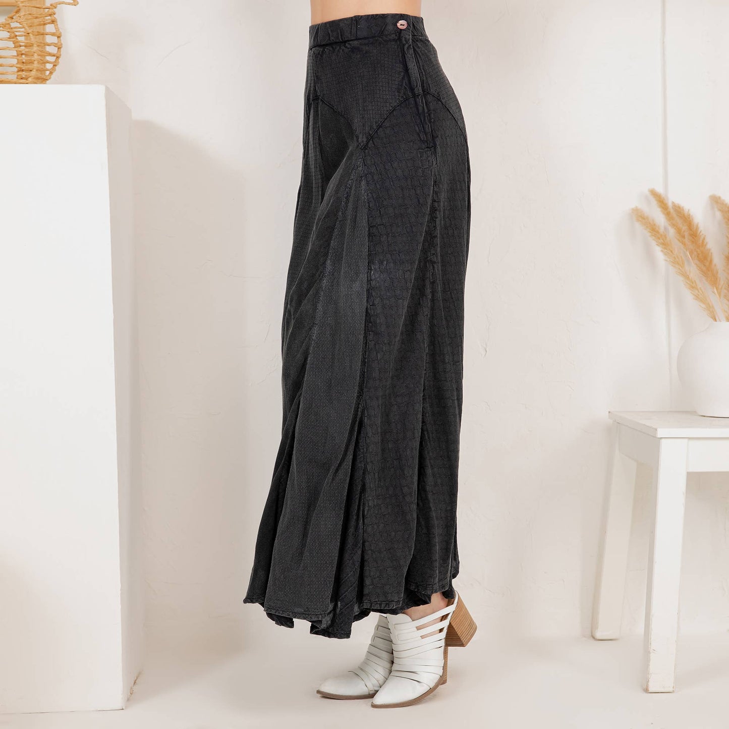 Boho Flair - Asymmetrical Mid-Length Skirt