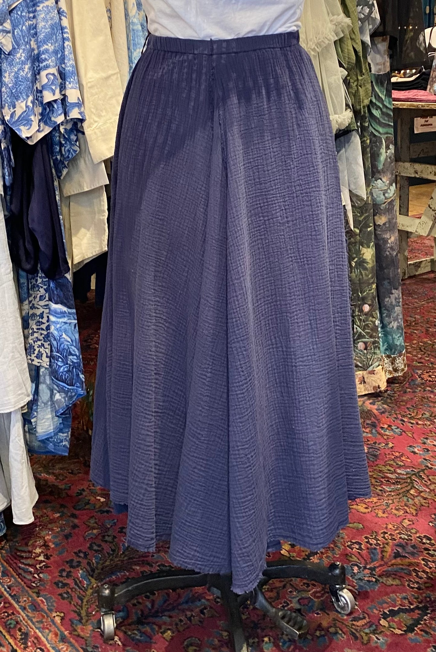 Gauze Skirt - Navy