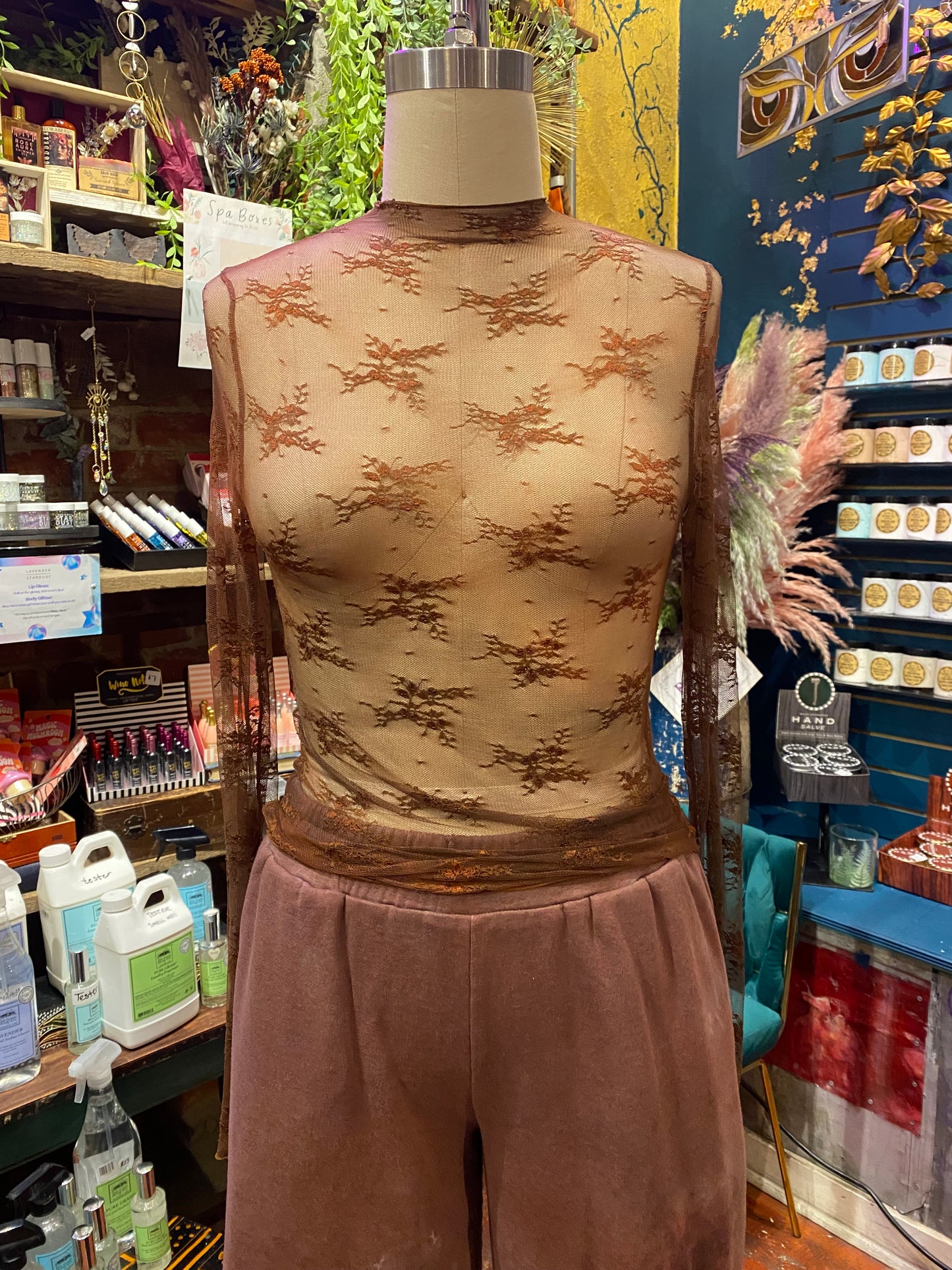 Custom Dyed Lace Turtle Neck - Fall