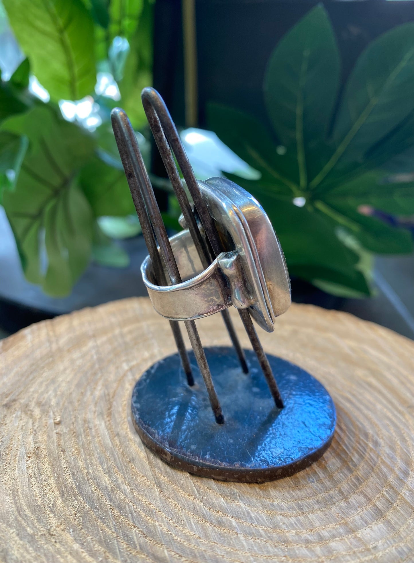 Square Labradorite Fine Silver Ring *425R-33