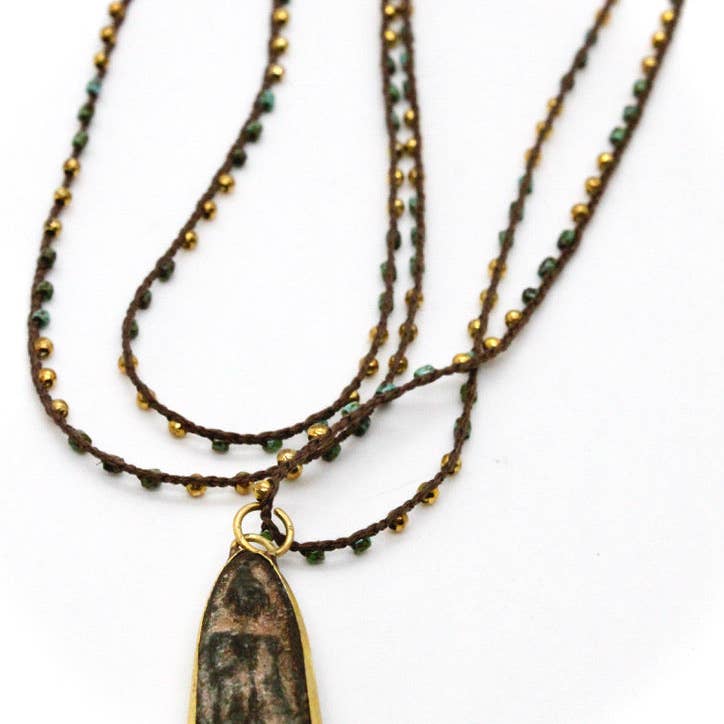 Crochet Buddha Necklace - La De Da