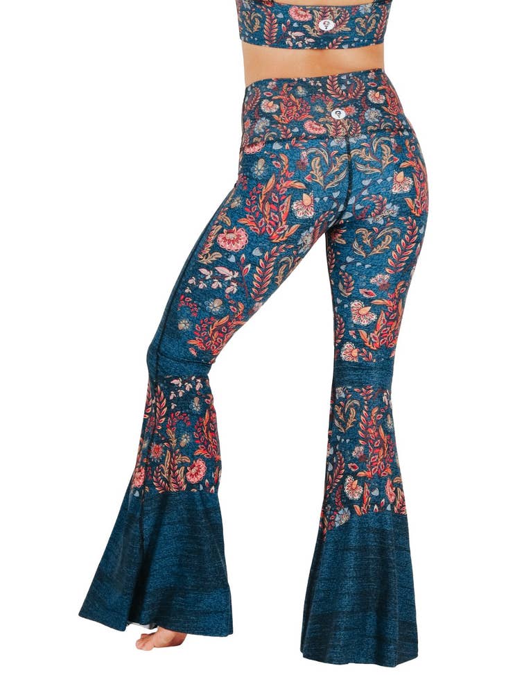 Festival Denim Printed Bell Bottoms - La De Da