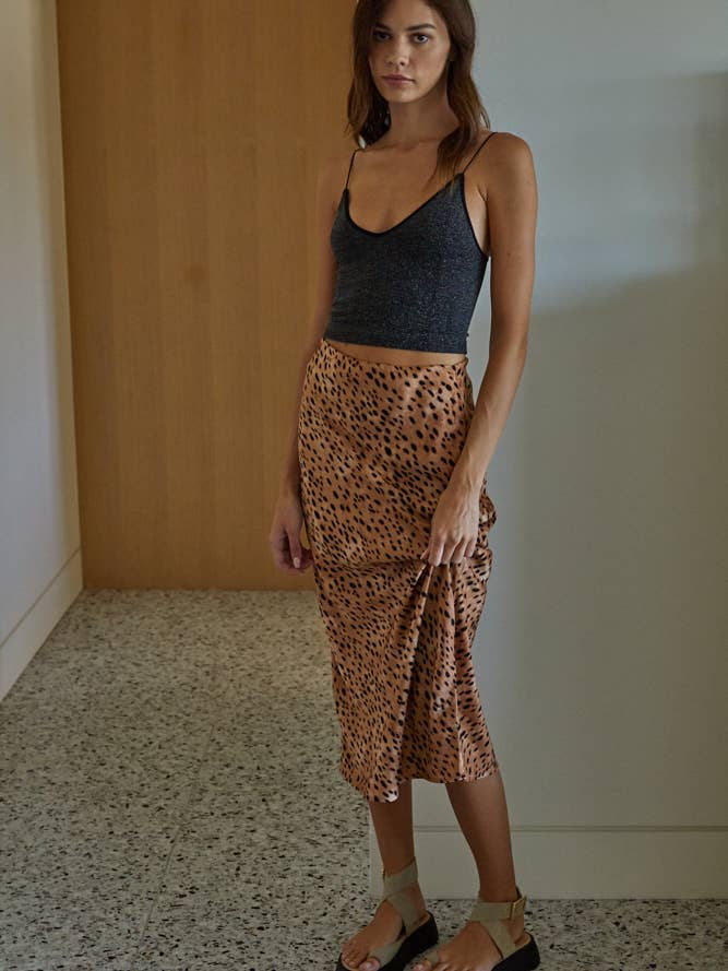 Black & Gold Shimmer Tank - La De Da