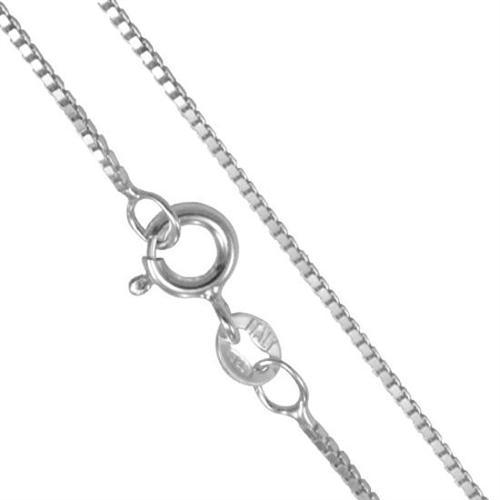 Sterling Silver 1mm Box Chain - 16"