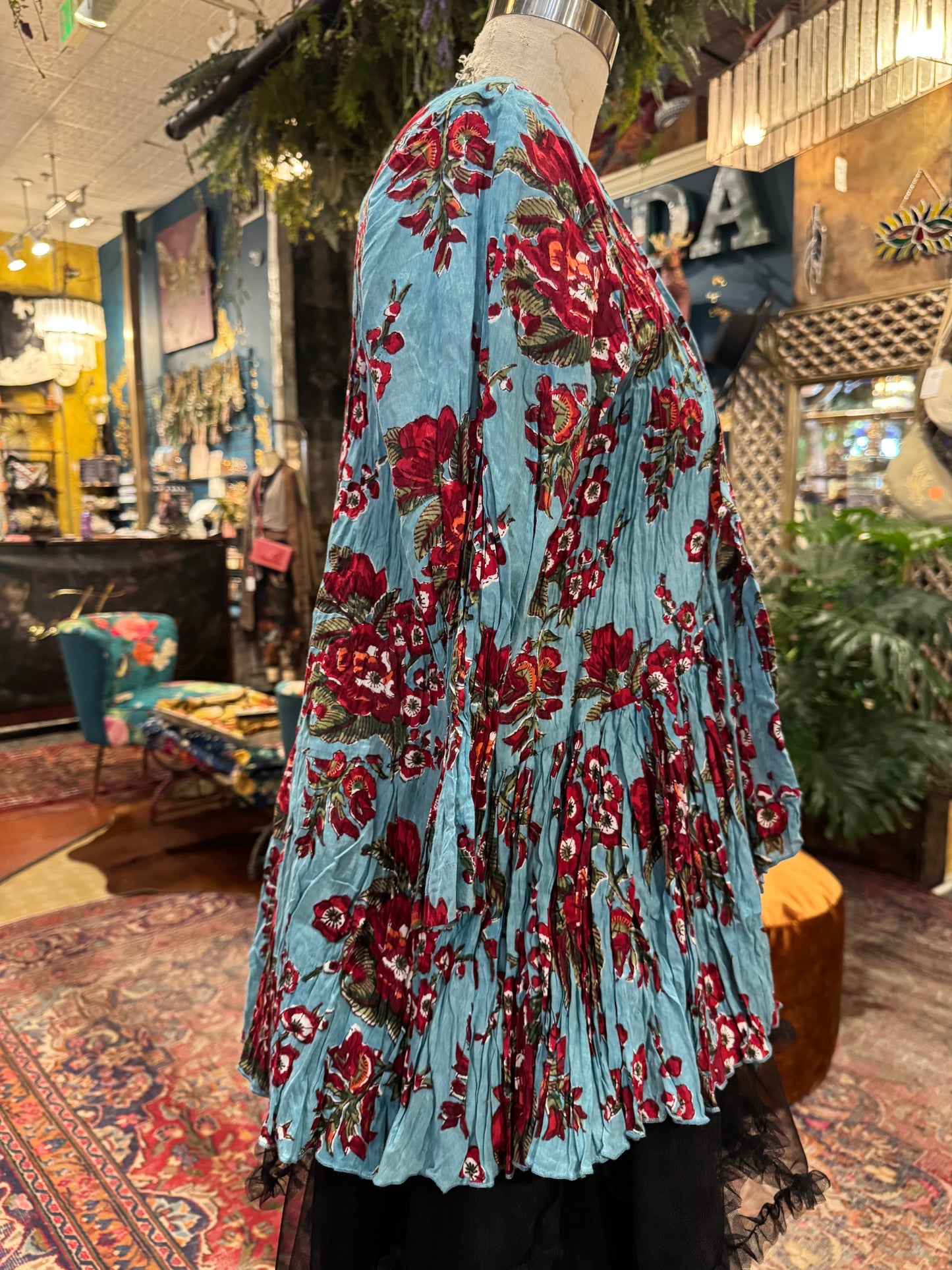 Maya Shrug, 3/4 Sleeve - Passion Flower