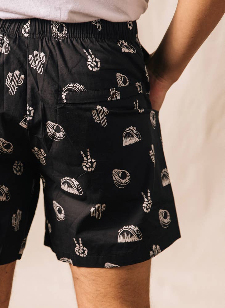 No Problemo Tacos & Cactus Walk Shorts - La De Da