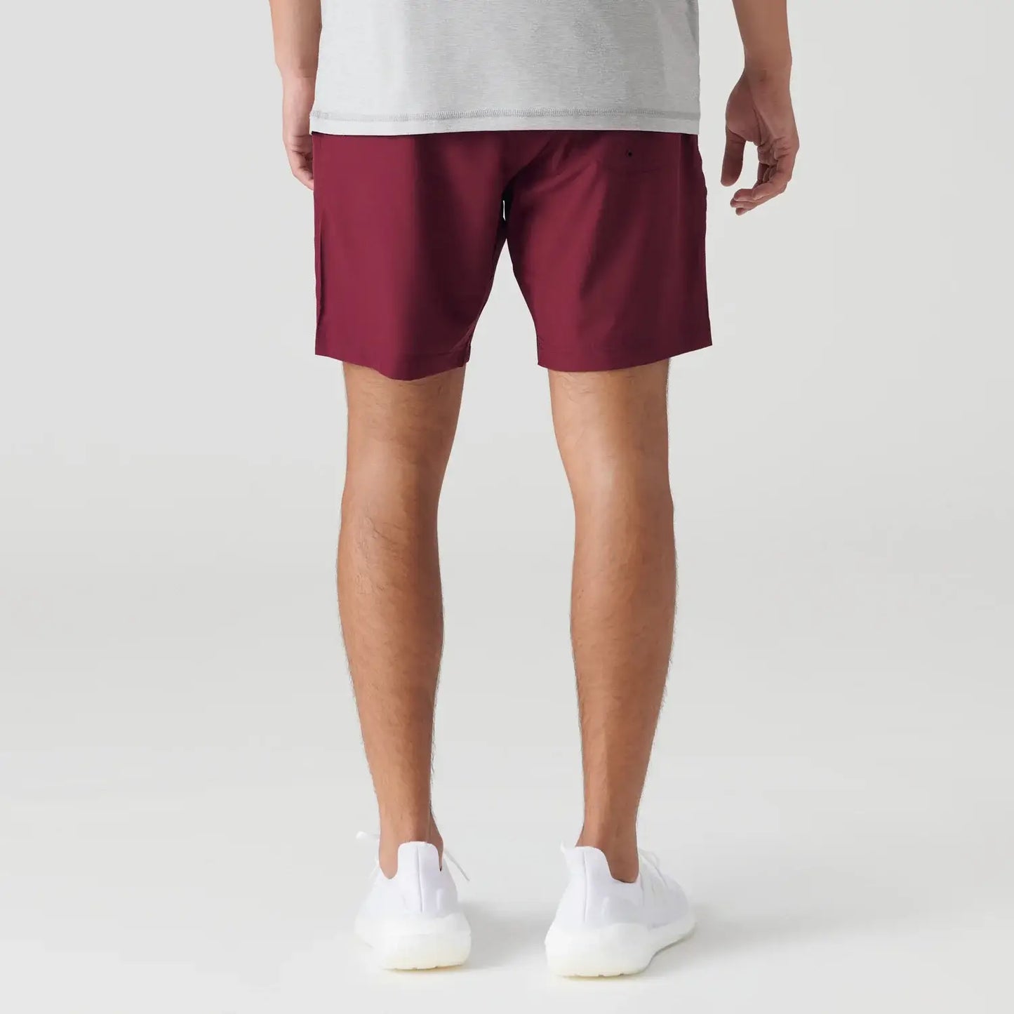 Active Quick Dry Shorts W/ Liner - Burgundy
