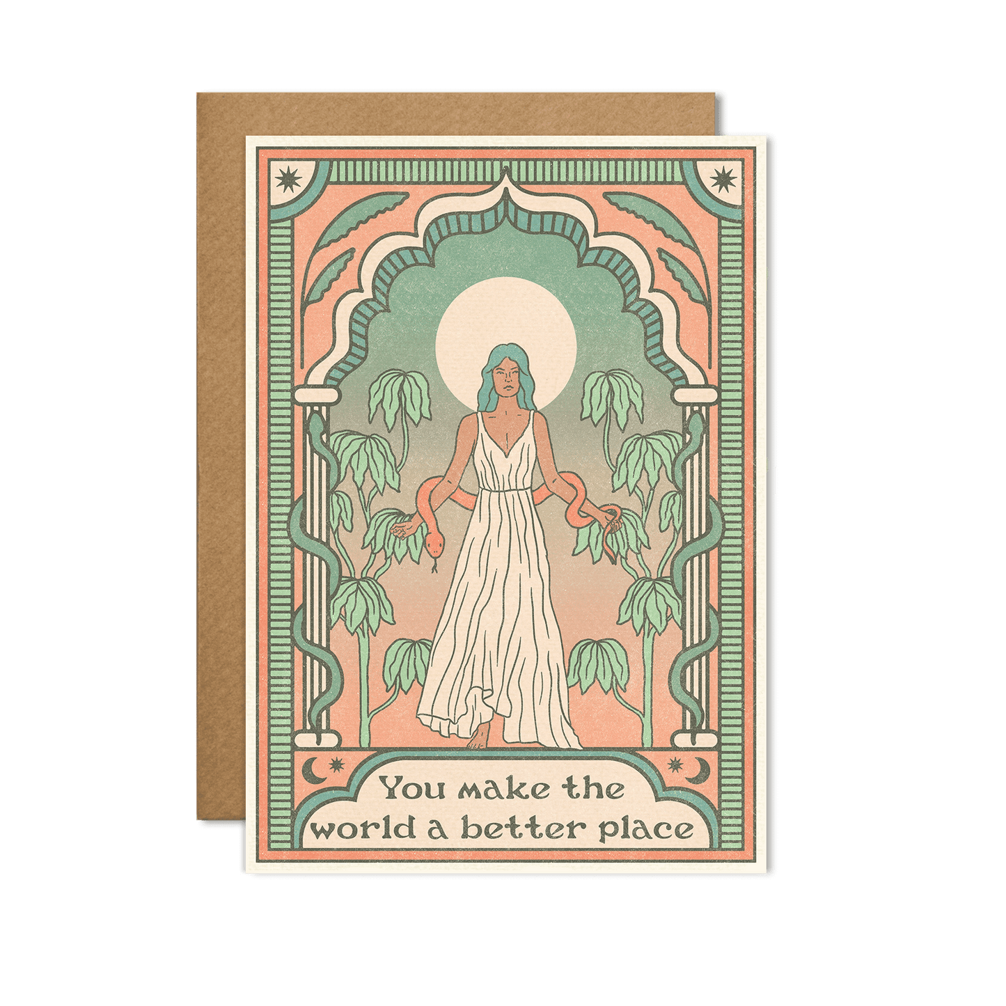 You make the world a better place Card - With cello wrap