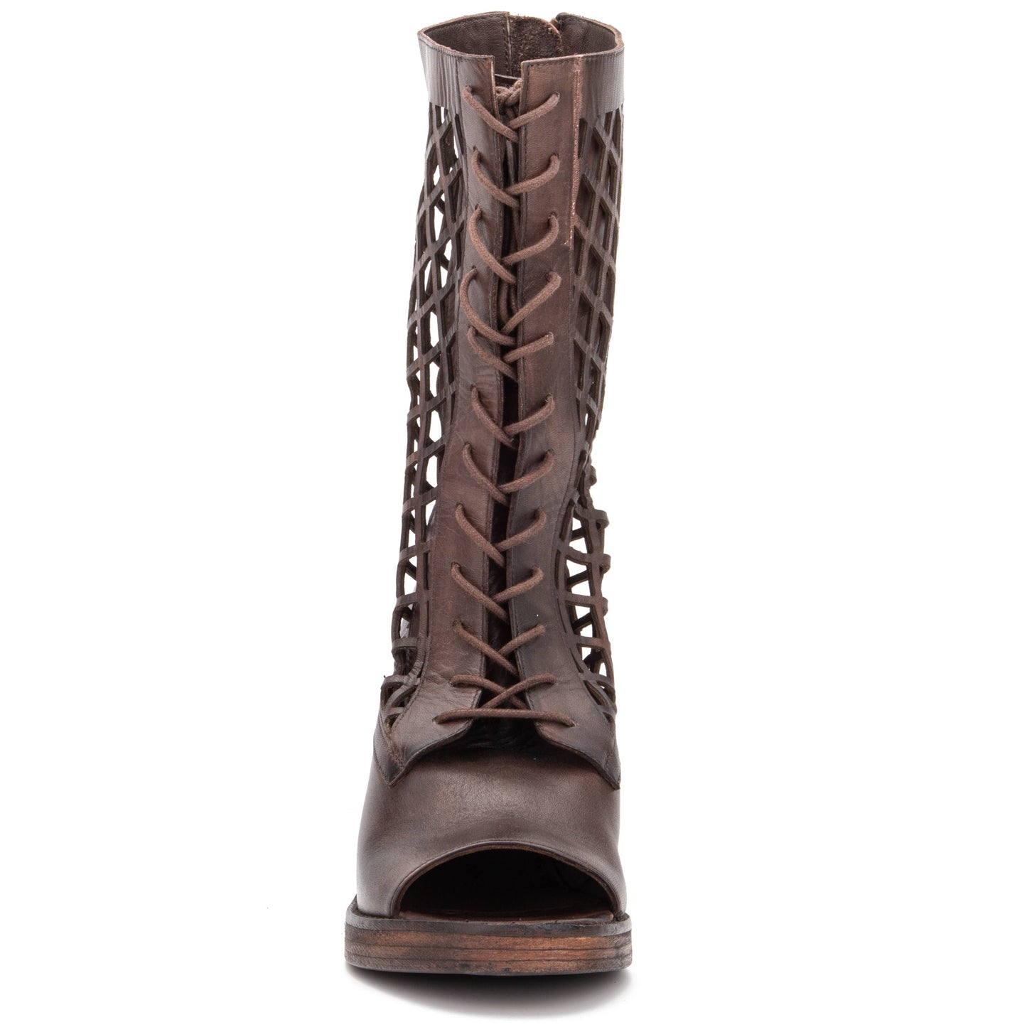 Vintage Foundry Co. Normandy Open Toe Boot - Brown