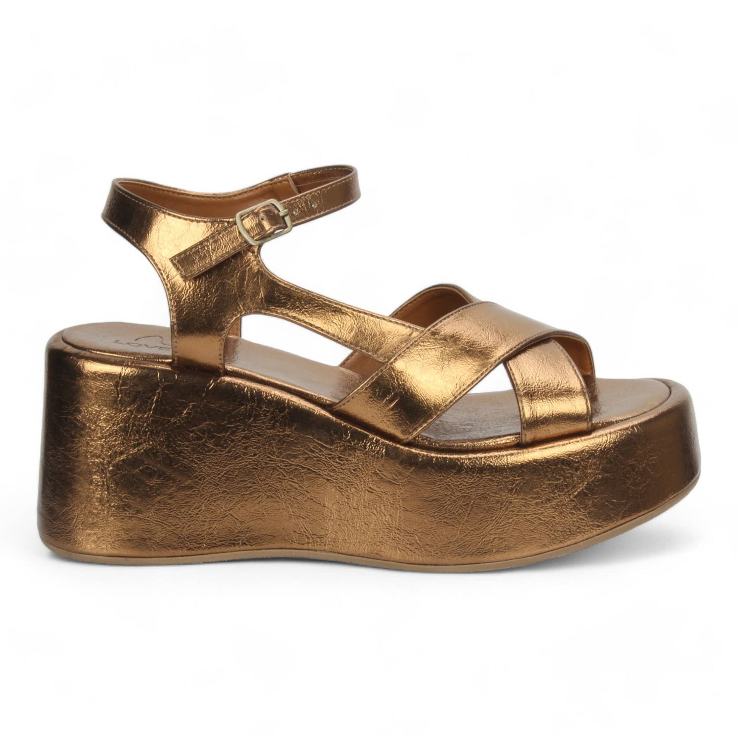 Platform Sandal - Bronze