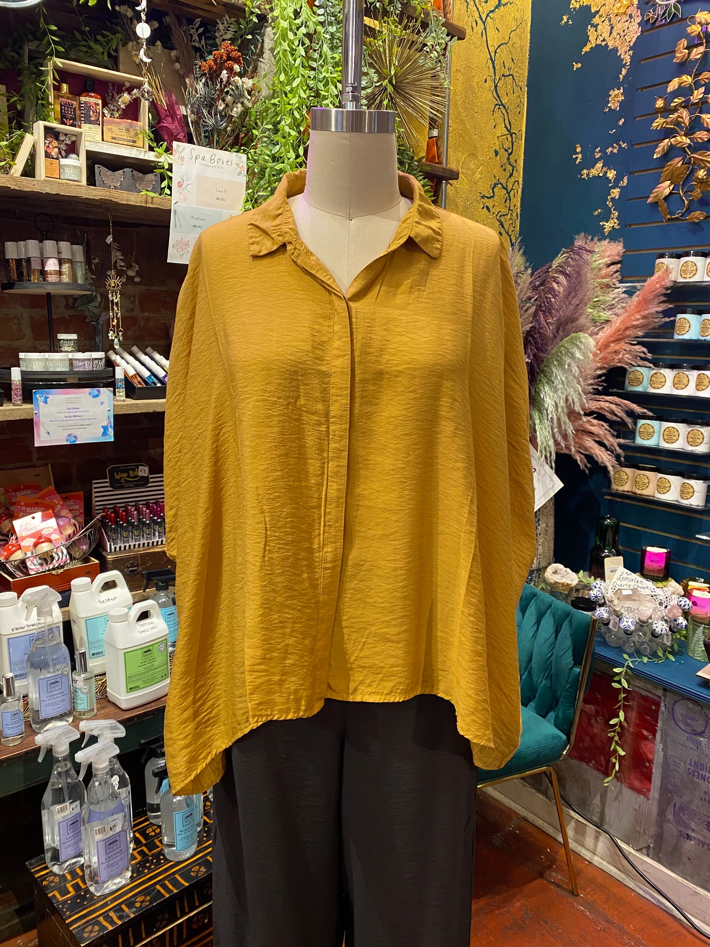 Oversized Button-Down Shirt - Manuka