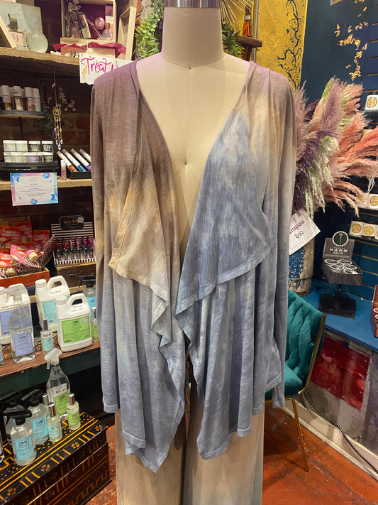 Custom Dyed Cardigan - Mountain