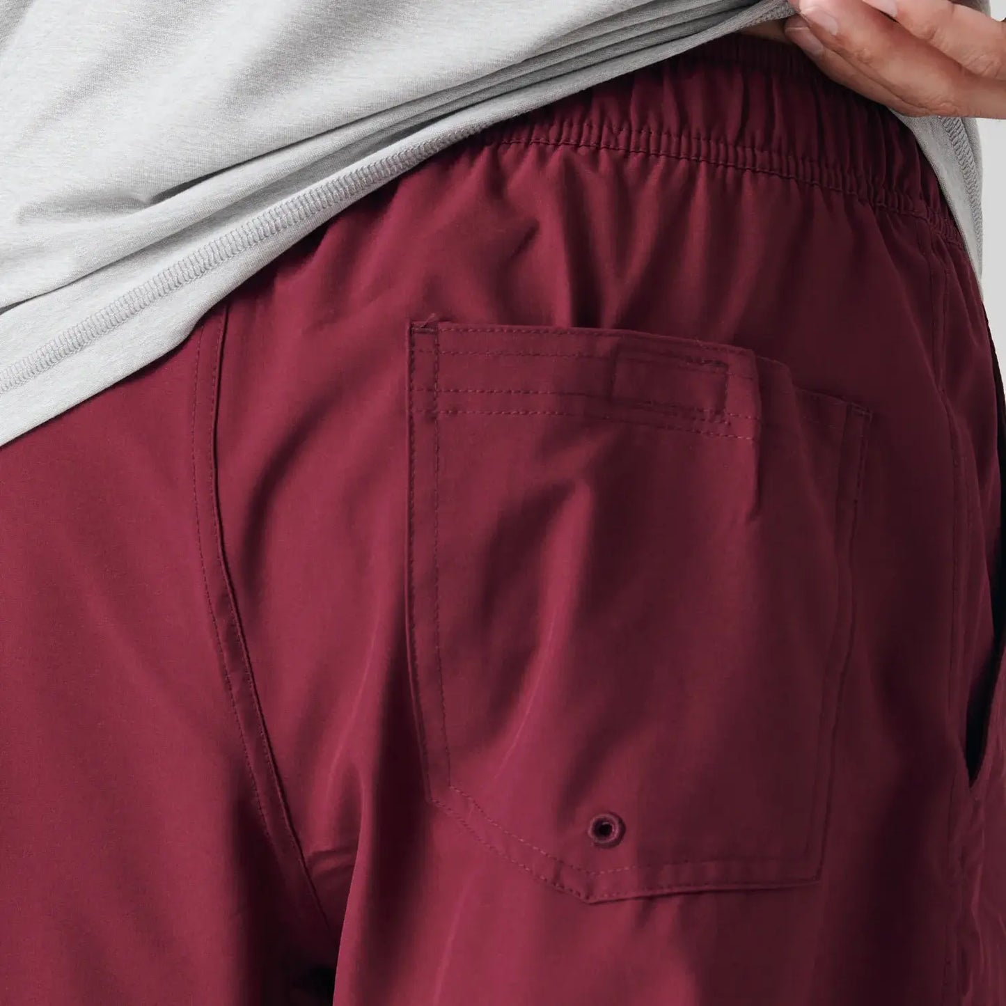 Active Quick Dry Shorts W/ Liner - Burgundy