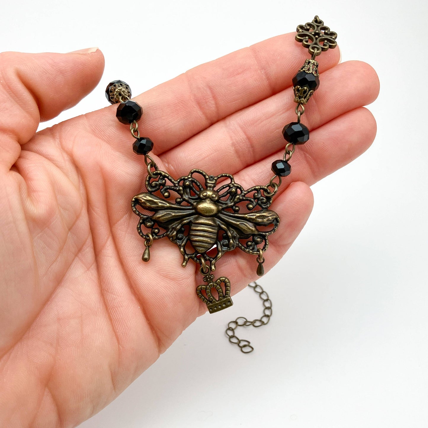 Queen Bee Necklace | Victorian Bumble Bee Jewelry